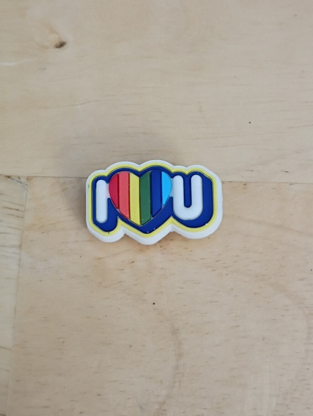 10 for $10 Jibbitz Croc Charms - Pride LGBTQ+ Rainbow 'I ❤️ U' - New Shoe Charm